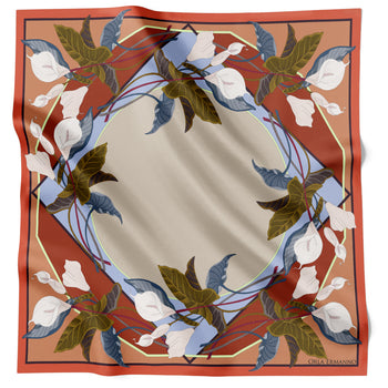 Fringed Lily Wreath Red
